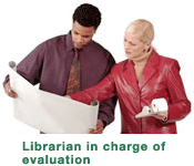 librarian in charge of evaluation